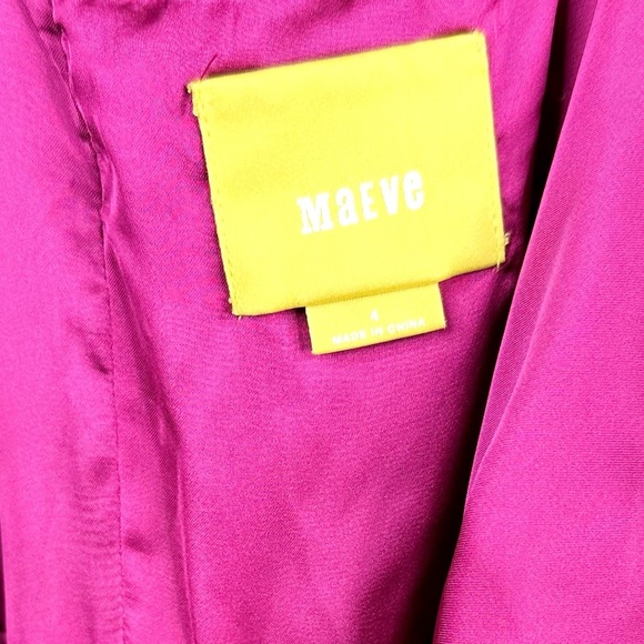 Anthropologie Maeve Tarana Printed Maxi Dress Lace Up SZ 4 - Picture 12 of 16